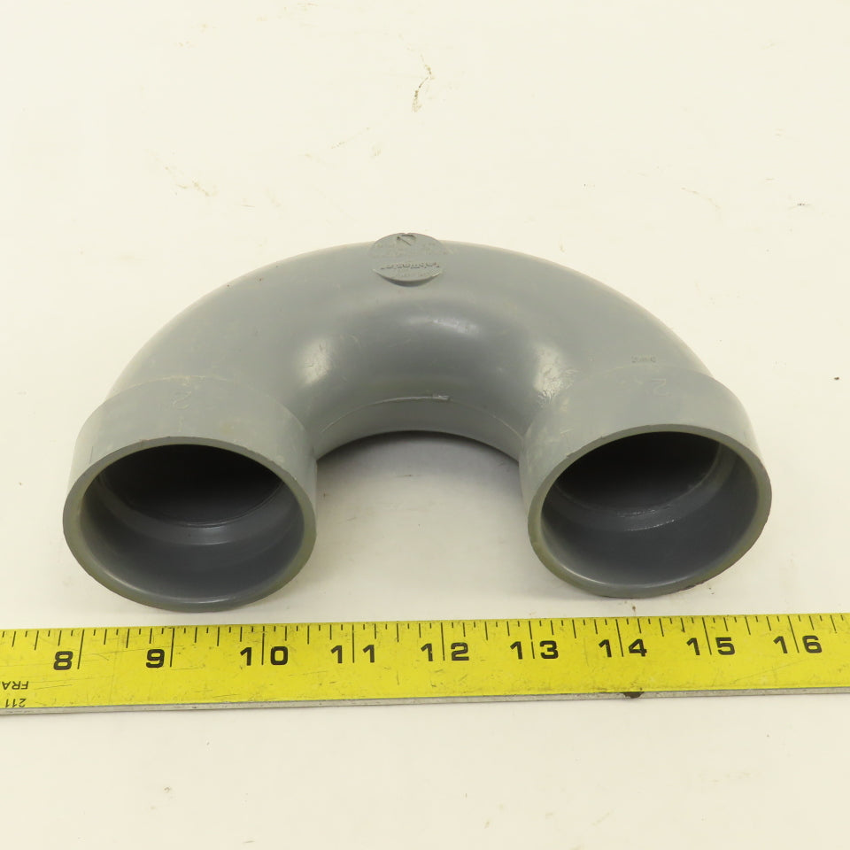 Spears P700-020C LabWaste 2" CPVC Slip Return Bend Hub x Hub Elbow