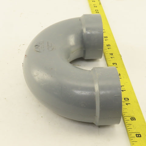 Spears P700-020C LabWaste 2" CPVC Slip Return Bend Hub x Hub Elbow