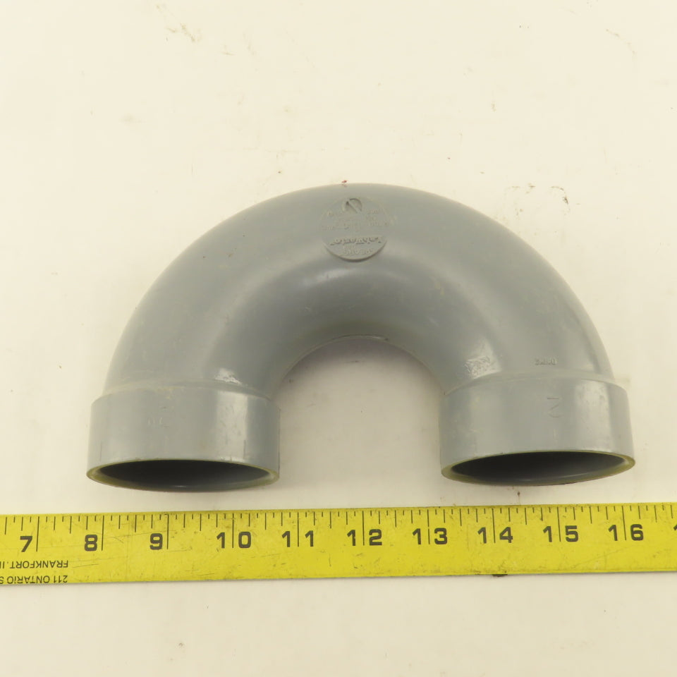 Spears P700-020C LabWaste 2" CPVC Slip Return Bend Hub x Hub Elbow