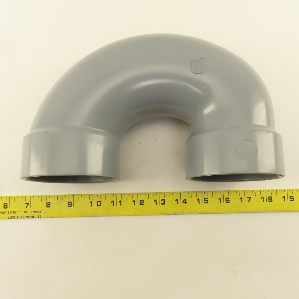 Spears LabWaste 3" CPVC Slip Return Bend Hub x Hub Elbow