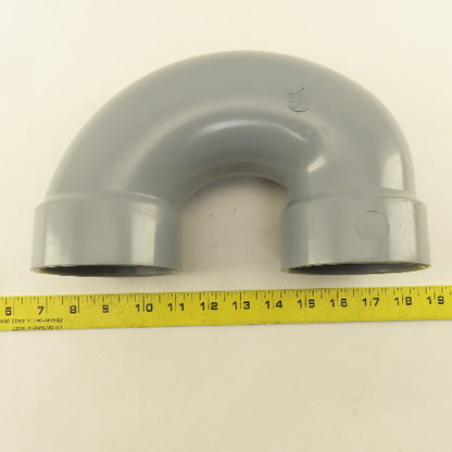Spears LabWaste 3" CPVC Slip Return Bend Hub x Hub Elbow