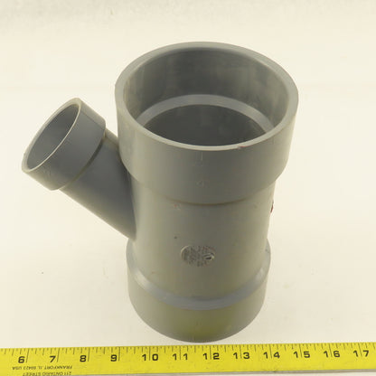 Spears P601-450C LabWaste 4" x 4" x 2" CPVC Reducer Y Wye Fitting