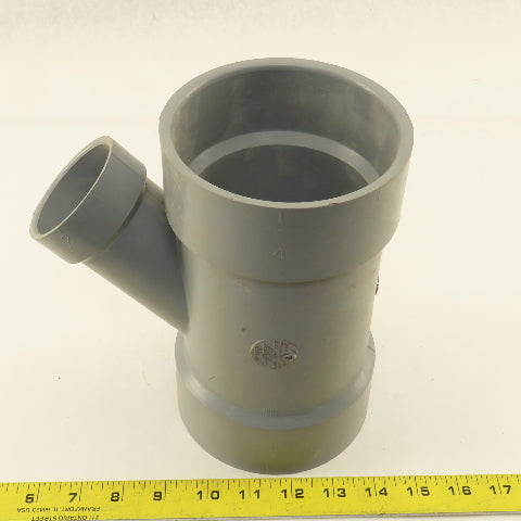 Spears P601-450C LabWaste 4" x 4" x 2" CPVC Reducer Y Wye Fitting
