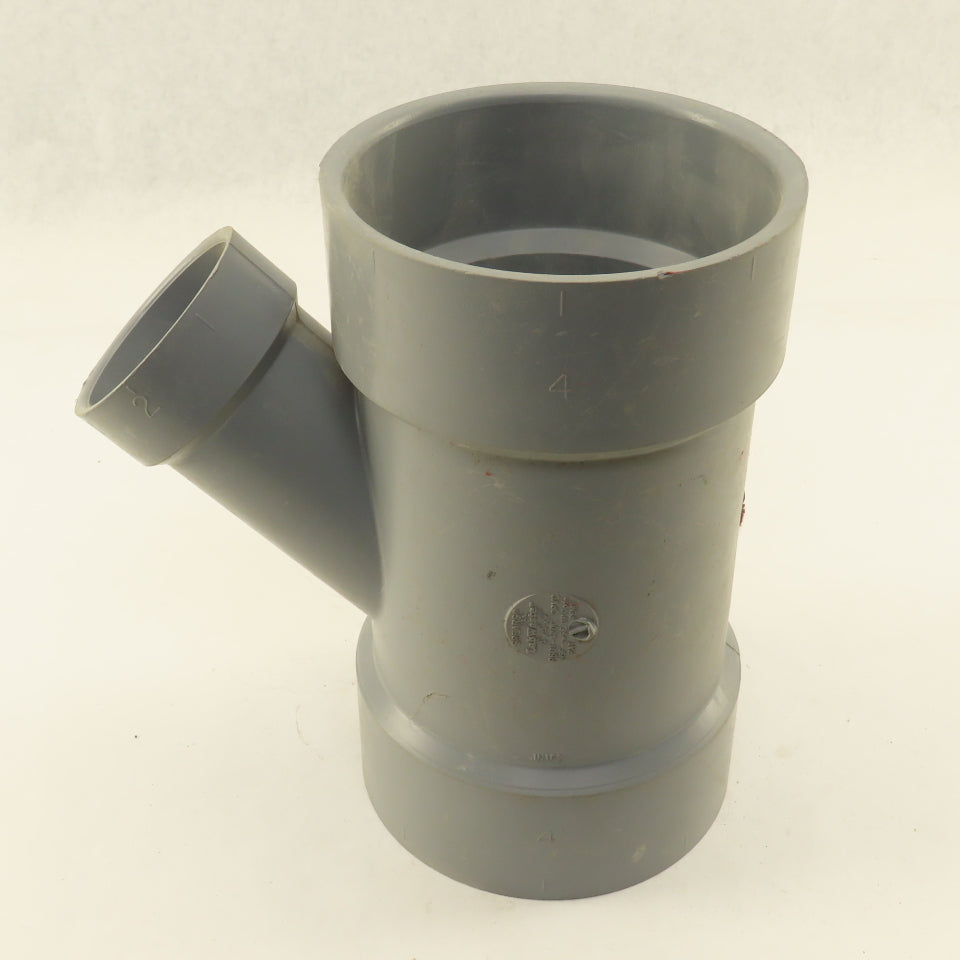 Spears P601-450C LabWaste 4" x 4" x 2" CPVC Reducer Y Wye Fitting