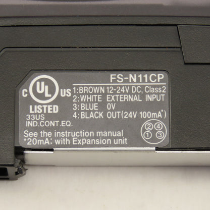 Keyence FS-N1CCP Fiber Optic Amplifier Unit