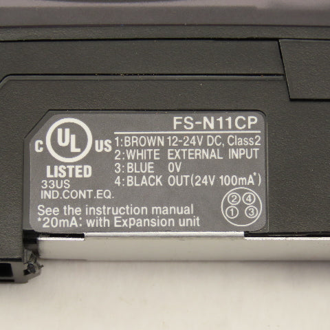 Keyence FS-N1CCP Fiber Optic Amplifier Unit