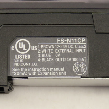 Keyence FS-N1CCP Fiber Optic Amplifier Unit