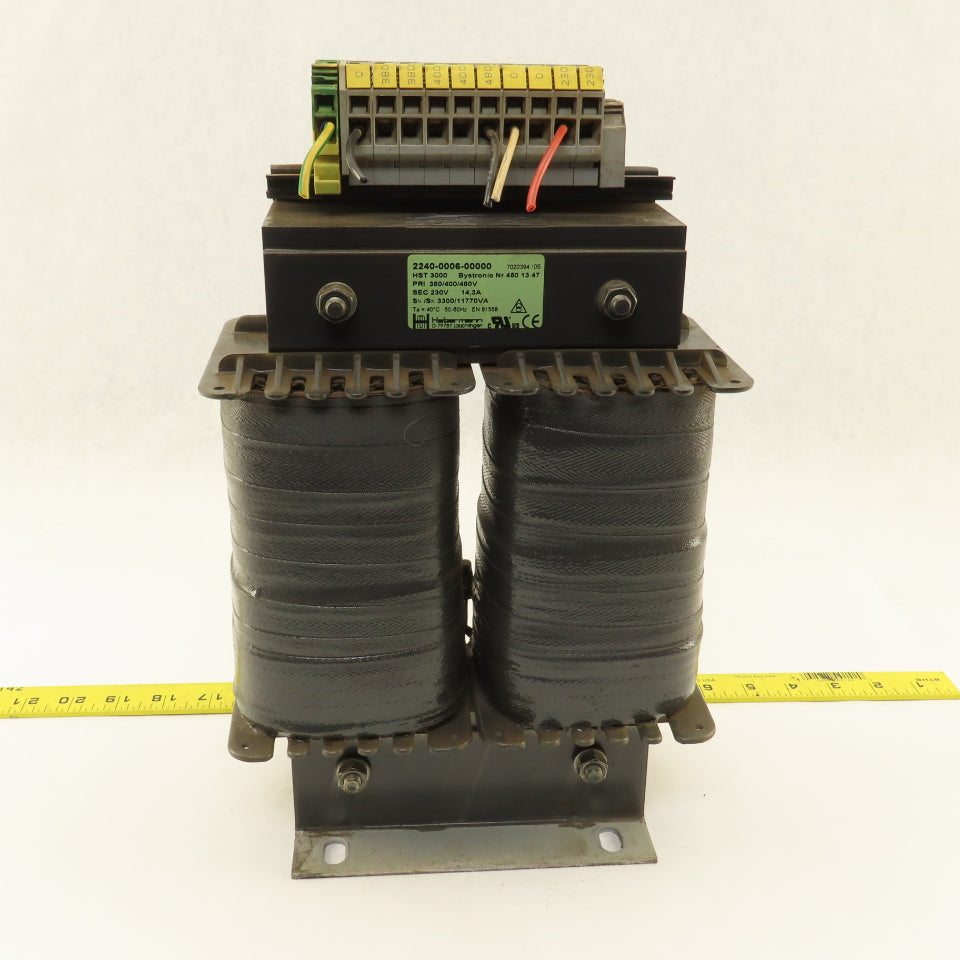 Habermann Bystronic 4501347 308/400/480V Primary 230V Sec 14.3A Transformer