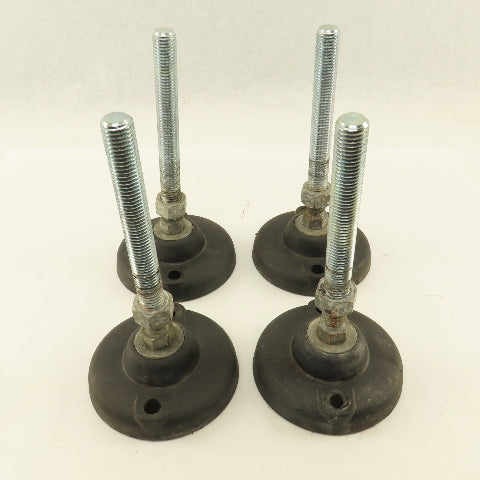 5" Thermoplastic Light Duty Table Leg Leveler Riser Foot Pads Lot Of 4
