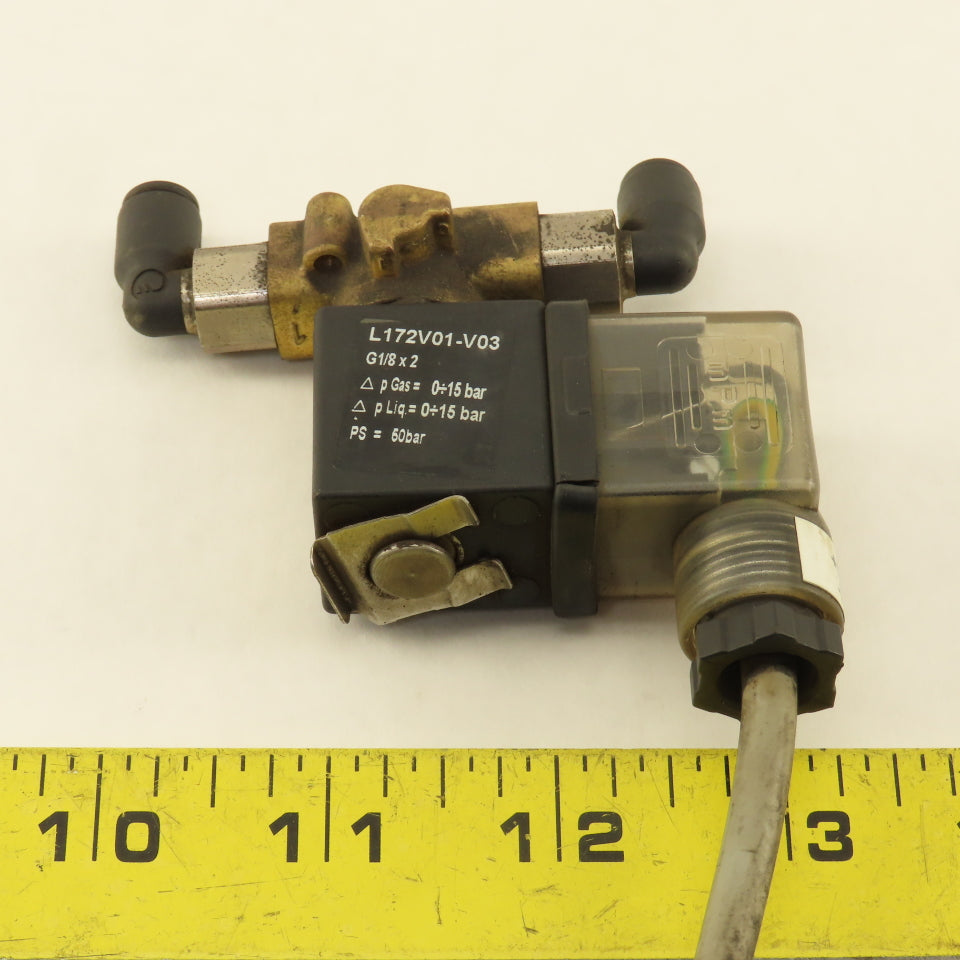 Siari L172V01-V03 ZB10A 24V Solenoid Operated Drain G1/8 Port