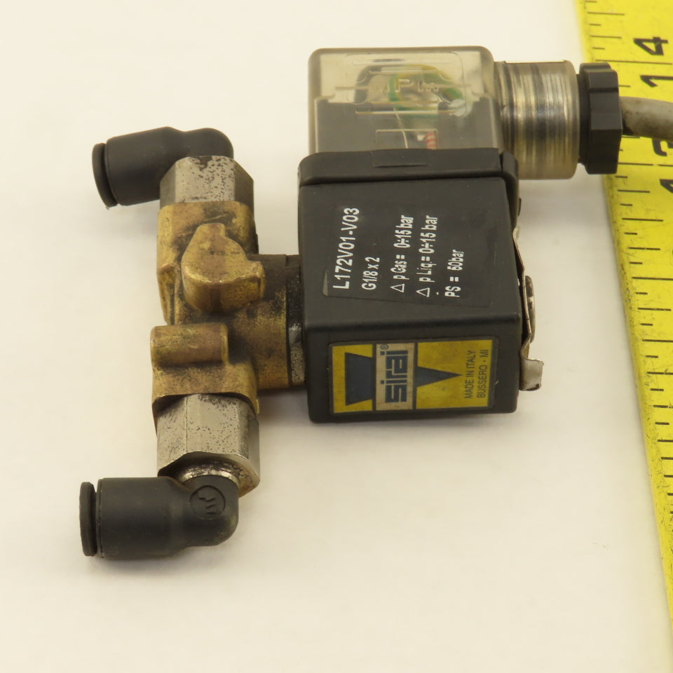 Siari L172V01-V03 ZB10A 24V Solenoid Operated Drain G1/8 Port