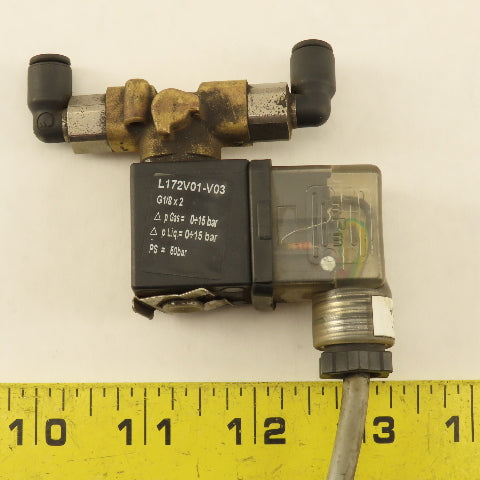 Siari L172V01-V03 ZB10A 24V Solenoid Operated Drain G1/8 Port