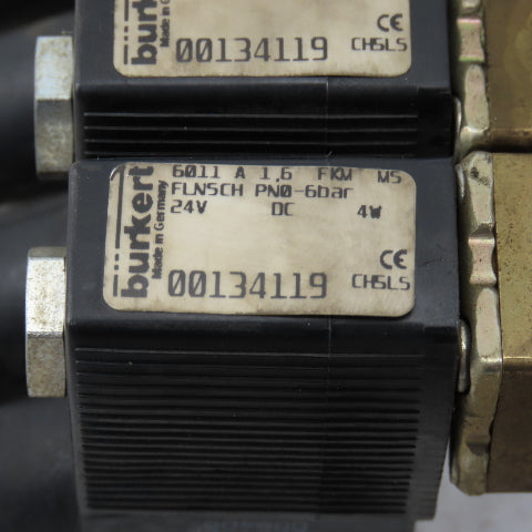 Berkert 00134119 24VDC Solenoid Operated Valve Manifold 92907455