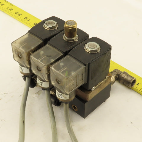Burkert 92908700 24VDC Solenoid Valve Bank 1-50 Bar 0-10 Bar
