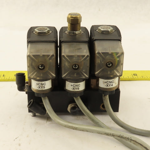 Burkert 92908700 24VDC Solenoid Valve Bank 1-50 Bar 0-10 Bar