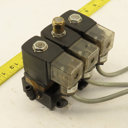 Burkert 92908700 24VDC Solenoid Valve Bank 1-50 Bar 0-10 Bar