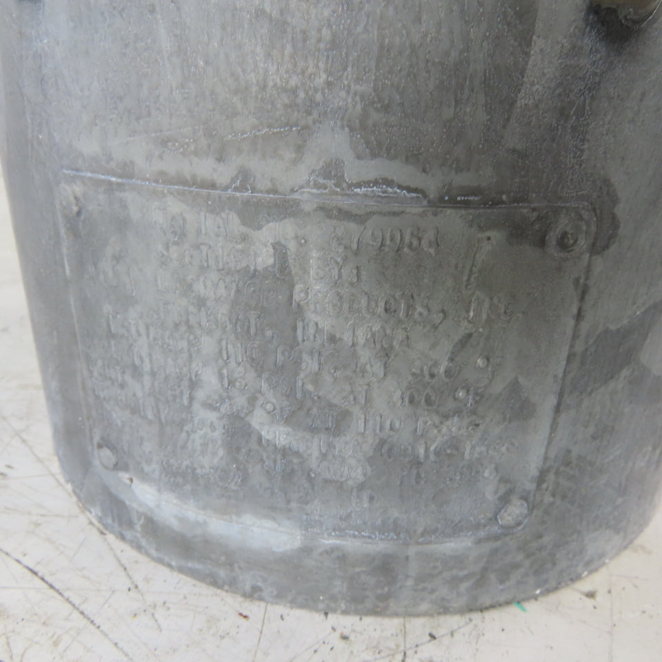2.5 Gallon Pressure Pot Tank Only Galvanized Steel Replacement Part