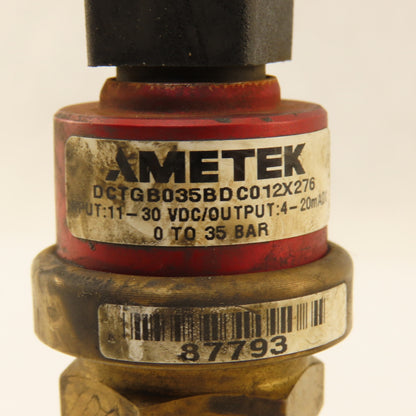 Ametek DCTGB035BDC12X276 Pressure Switch Manifold 11-30VDC 0-35 Bar