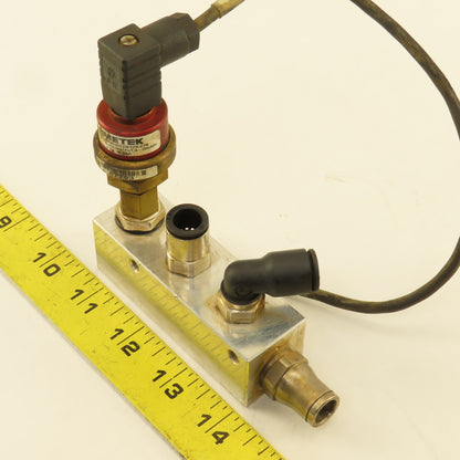 Ametek DCTGB035BDC12X276 Pressure Switch Manifold 11-30VDC 0-35 Bar