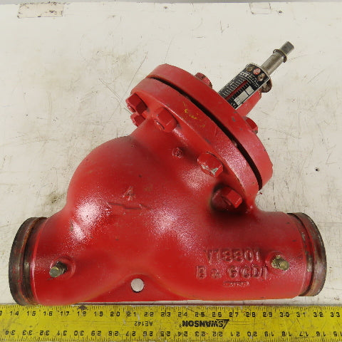 ITT Bell Gossett 3DS-4G 132153 4" Grooved End Triple Duty Cast Iron Valve 300PSI