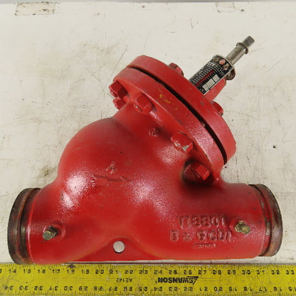 ITT Bell Gossett 3DS-4G 132153 4" Grooved End Triple Duty Cast Iron Valve 300PSI