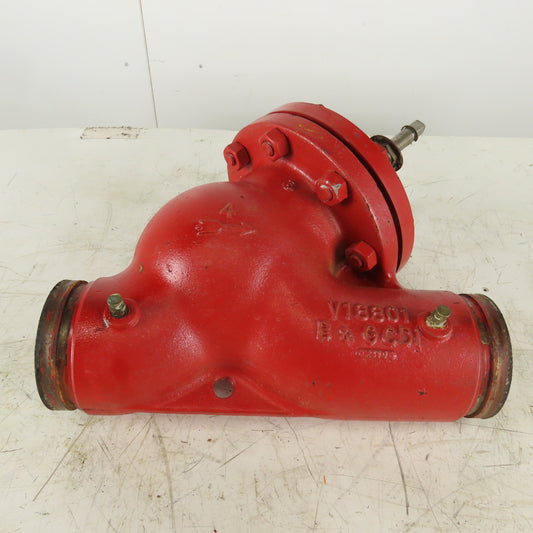 ITT Bell Gossett 3DS-4G 132153 4" Grooved End Triple Duty Cast Iron Valve 300PSI