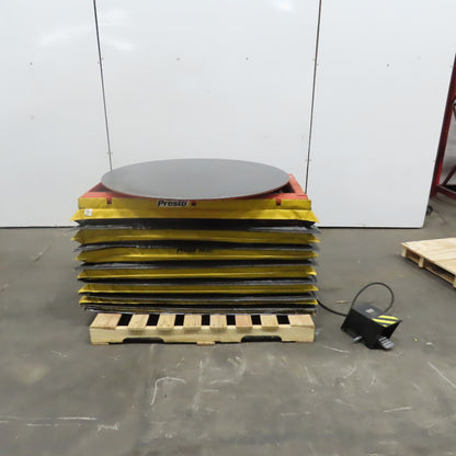 Presto AL30 1500 LB Accuload Positioner Pneumatic Lift 43" Turn Table