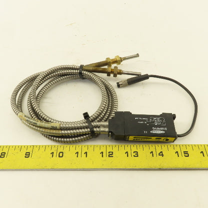 Banner D12SP6FVQ ITETA1.53S Fiber Optic Sensor W/ Pigtail 36" Long