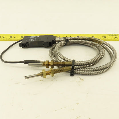 Banner D12SP6FVQ ITETA1.53S Fiber Optic Sensor W/ Pigtail 36" Long