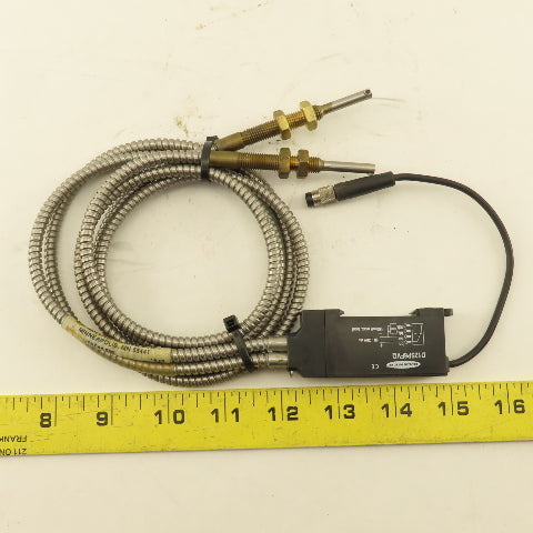 Banner D12SP6FVQ ITETA1.53S Fiber Optic Sensor W/ Pigtail 36" Long