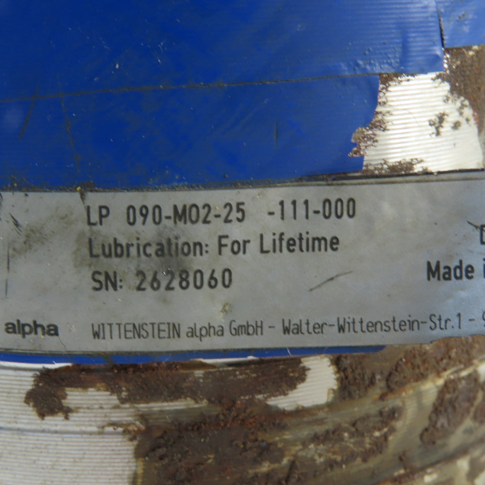 Alpha Wittenstine LP090-MO2-12-111-000 25:1 Ratio Planetary Gear Reducer