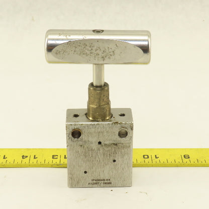 KMT 10078863 High Pressure 2 Way Valve Stainless Steel 60,000 PSI 3/8"