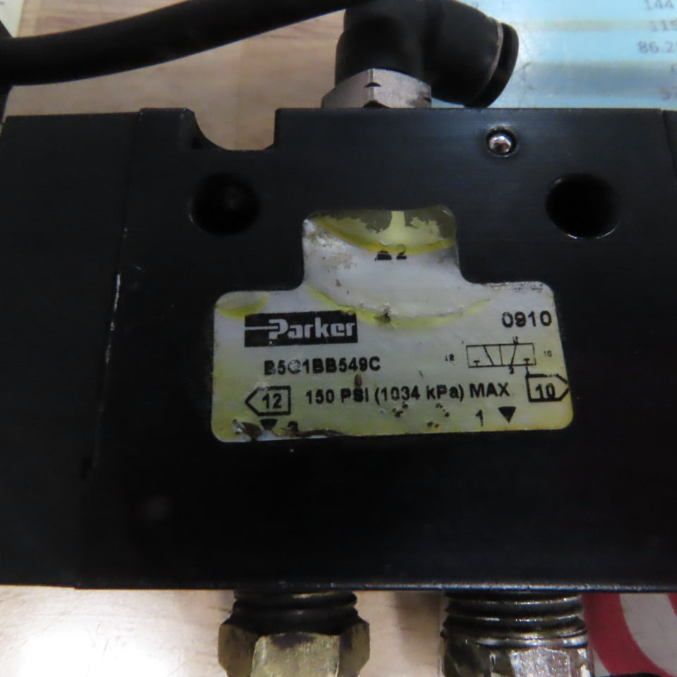 Parker B5G1BB549C 3/2 Position Pneumatic Solenoid Valve 24VDC