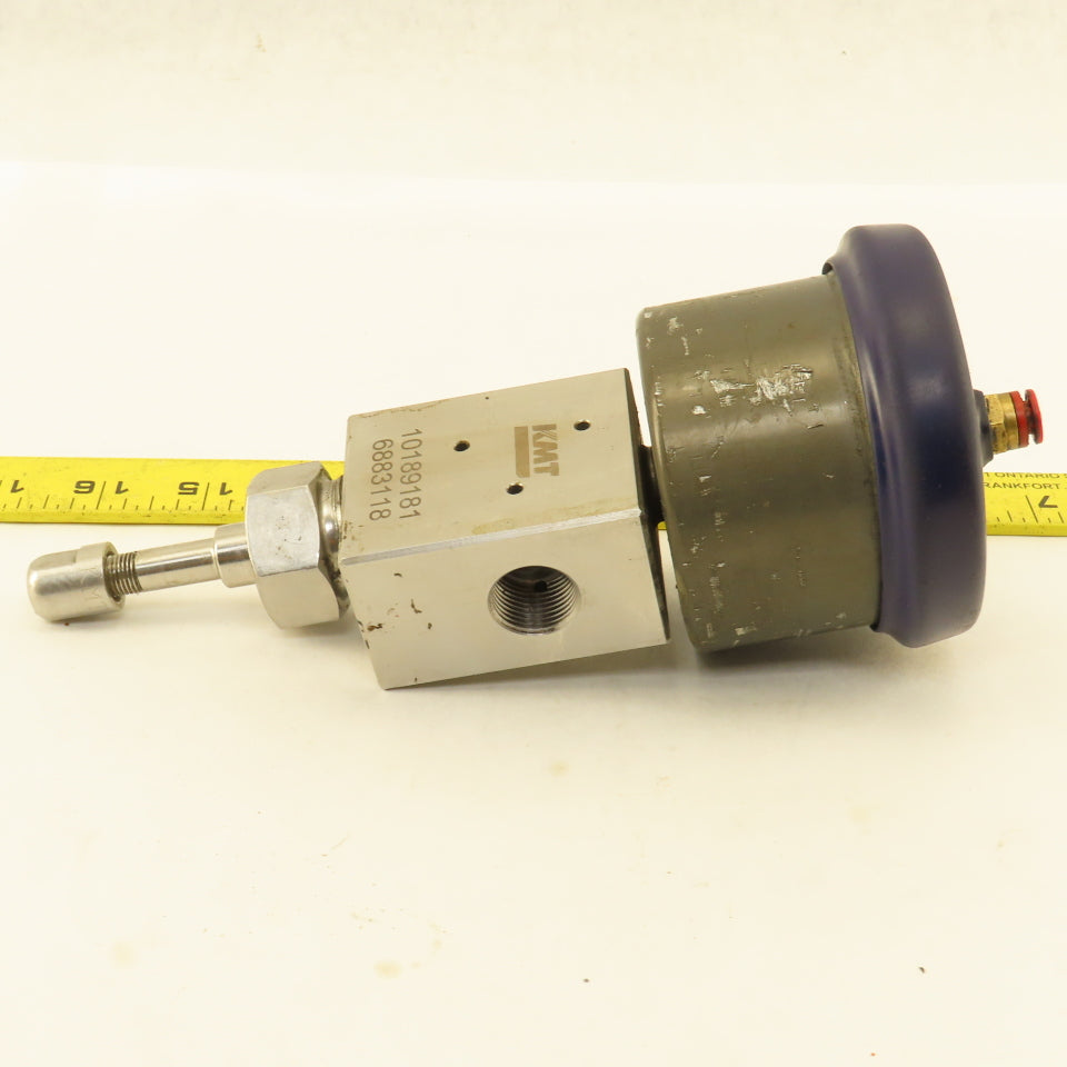 KMT 10189181 High Pressure Waterjet Valve W/ Pneumatic Actuator