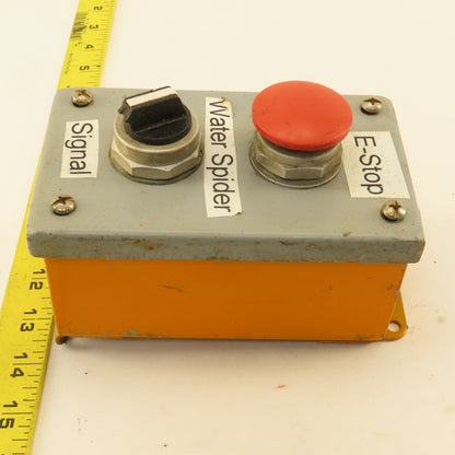 Wiegmann PB2 2 Button Operator Control Enclosure E-Stop 2 Way Selector 600V