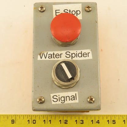 Wiegmann PB2 2 Button Operator Control Enclosure E-Stop 2 Way Selector 600V