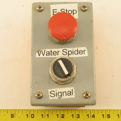 Wiegmann PB2 2 Button Operator Control Enclosure E-Stop 2 Way Selector 600V