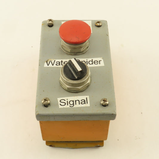 Wiegmann PB2 2 Button Operator Control Enclosure E-Stop 2 Way Selector 600V