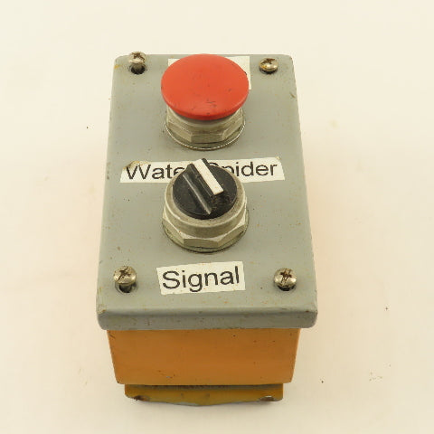 Wiegmann PB2 2 Button Operator Control Enclosure E-Stop 2 Way Selector 600V