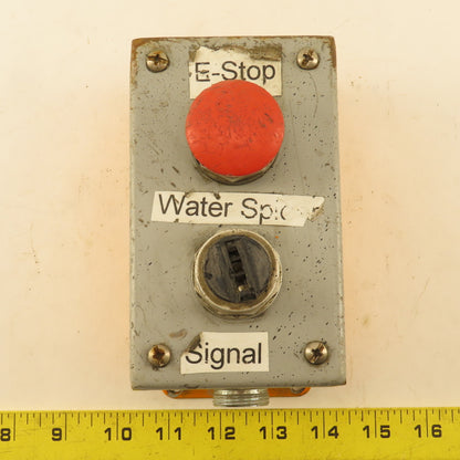 Wiegmann PB2 2 Button Operator Control Enclosure E-Stop 2 Way Selector 600V