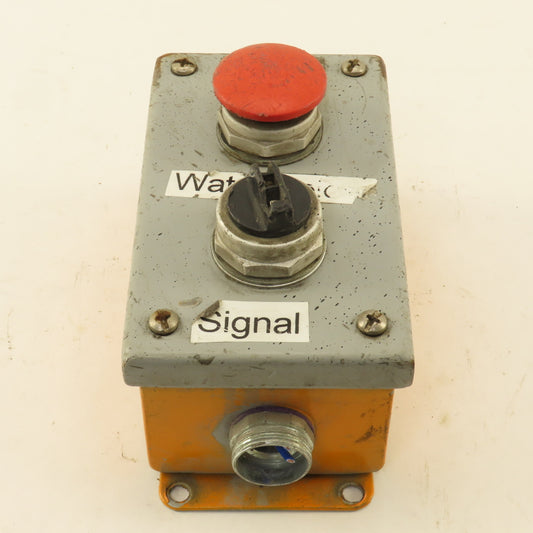 Wiegmann PB2 2 Button Operator Control Enclosure E-Stop 2 Way Selector 600V
