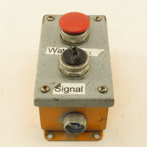 Wiegmann PB2 2 Button Operator Control Enclosure E-Stop 2 Way Selector 600V