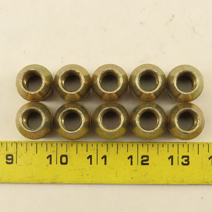 M12x1.5 GM Style Gold Color Alloy Steel Lug Nut Dual Thread 3/4" Hex Lot Of 10