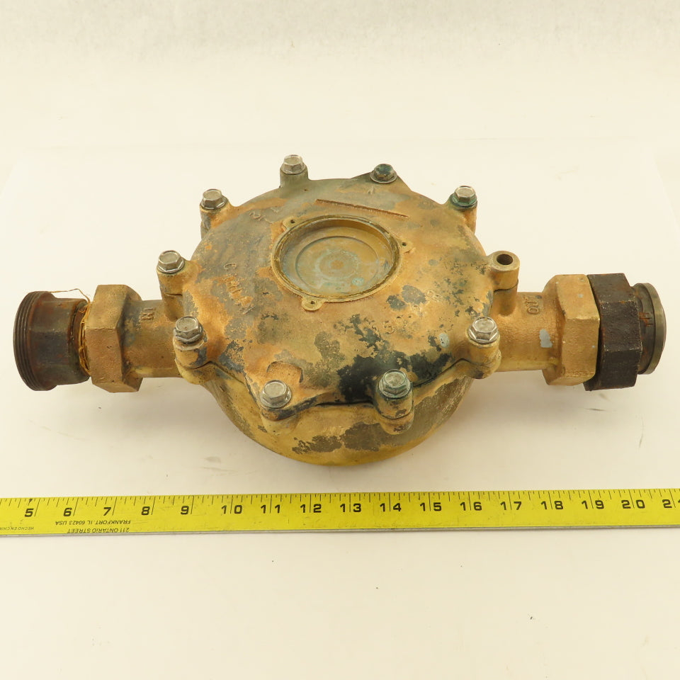 Carlon 150-2-R 1-1/2" NPT Water Meter Body Only Bronze