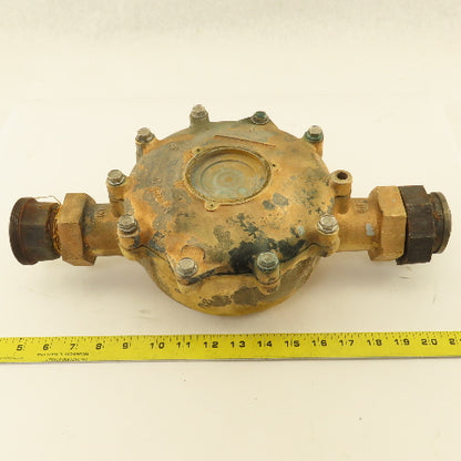 Carlon 150-2-R 1-1/2" NPT Water Meter Body Only Bronze