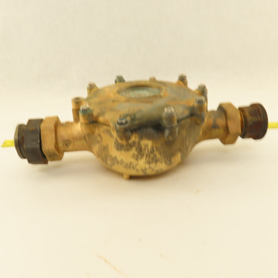Carlon 150-2-R 1-1/2" NPT Water Meter Body Only Bronze