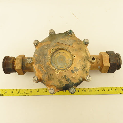 Carlon 150-2-R 1-1/2" NPT Water Meter Body Only Bronze
