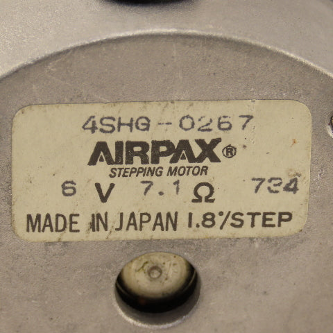 Airpax 4SHG-0267 Stepper Motor 1.8°/Step 6V 7.1 Ohm 1/4" Shaft