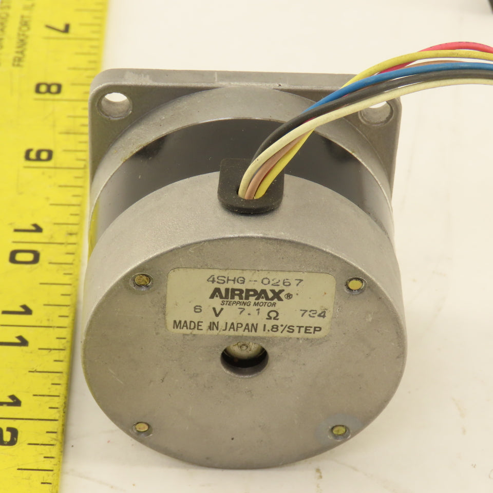 Airpax 4SHG-0267 Stepper Motor 1.8°/Step 6V 7.1 Ohm 1/4" Shaft