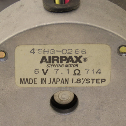Airpax 4SHG-0266 Stepper Motor 1.8°/Step 6V 7.1 Ohm 1/4" Shaft